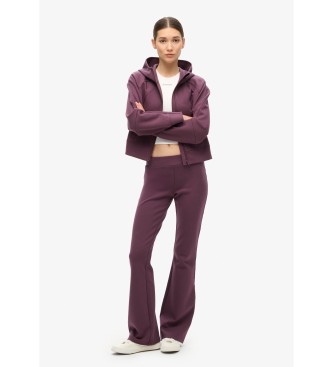 Superdry Sport Tech lilac low rise flared joggers