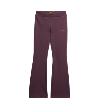 Superdry Sport Tech lilac low rise flared joggers