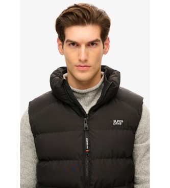 Superdry Športni puffer jopič črn