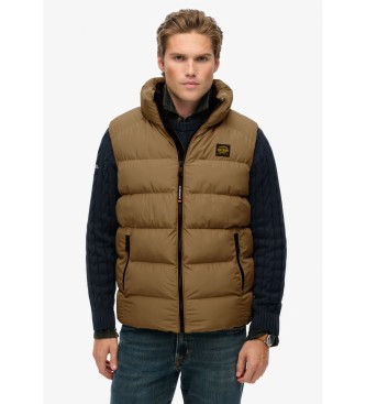 Superdry Sports Puffer Vest brown