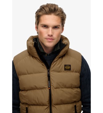 Superdry Sports Puffer Vest brown