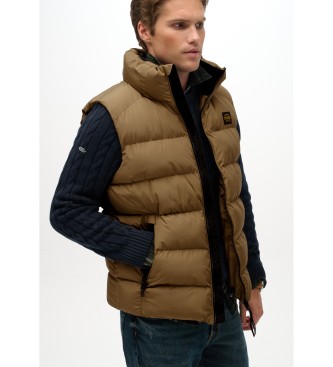 Superdry Sports Puffer Vest brown