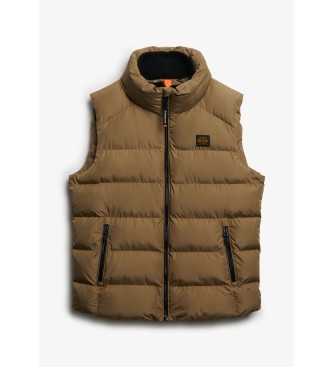 Superdry Sports Puffer Vest brown