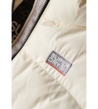 Superdry Gilet imbottito bianco sporco