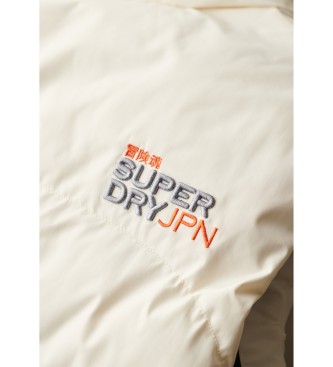 Superdry Gilet imbottito bianco sporco