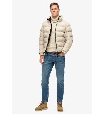 Superdry Beige quiltet sportsjakke