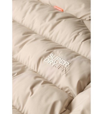 Superdry Beige quiltet sportsjakke