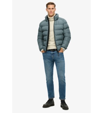 Superdry Sport gewatteerd jack blauw