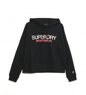Superdry Sweatshirt Logo Boxy noir