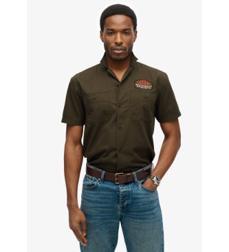 Superdry Mechaniker grnes Hemd
