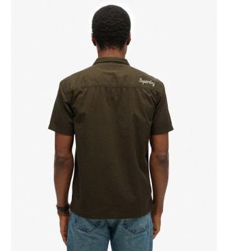 Superdry Mechaniker grnes Hemd