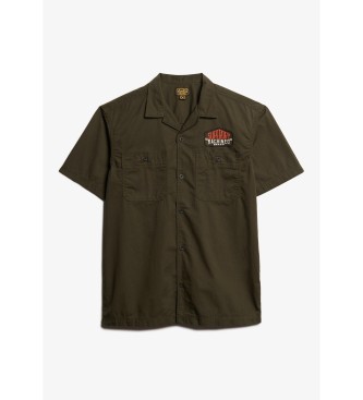 Superdry Mechaniker grnes Hemd