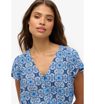 Superdry Nadruk w kolorze niebieskim