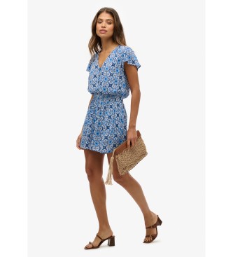 Superdry Nadruk w kolorze niebieskim