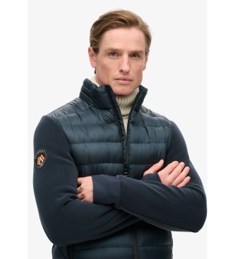 Superdry Giubbotto bomber ibrido Storm Fleece blu