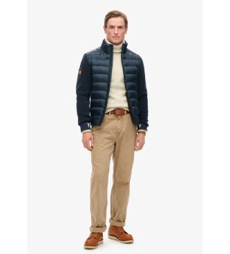 Superdry Giubbotto bomber ibrido Storm Fleece blu