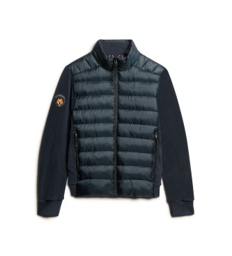 Superdry Giubbotto bomber ibrido Storm Fleece blu