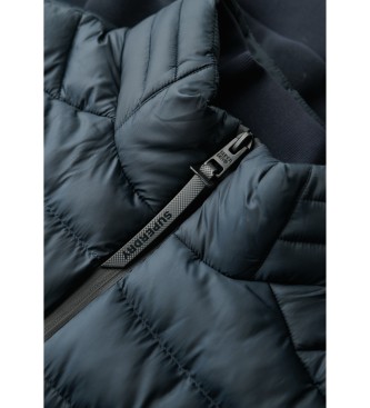 Superdry Giubbotto bomber ibrido Storm Fleece blu