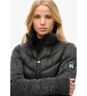 Superdry Storm hybrid strikjakke sort