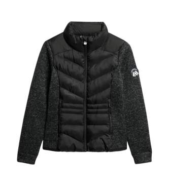 Superdry Chaqueta hbrida de punto Storm negro