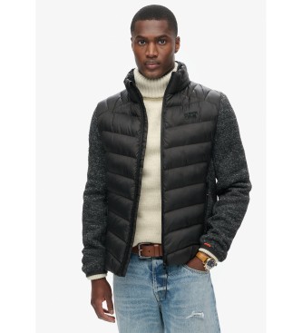 Superdry Storm Knit Hybrid Padded Jacket Noir