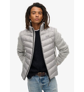 Superdry Storm Knit Hybrid Padded Jacket grey