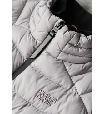 Superdry Storm Knit Hybrid Padded Jacket grey