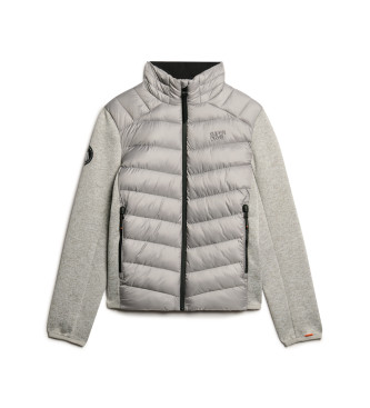 Superdry Storm Knit Hybrid Padded Jacket grey