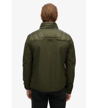 Superdry Chaqueta hbrida Storm Softshell verde