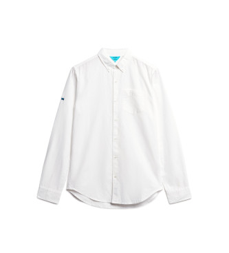Superdry Studios Shirt van wit linnen