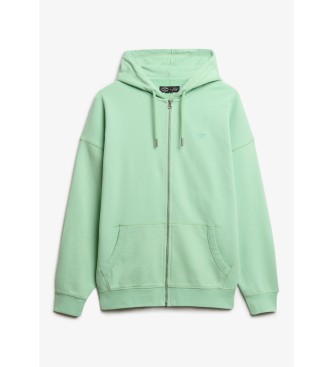 Superdry Felpa verde con zip Studios
