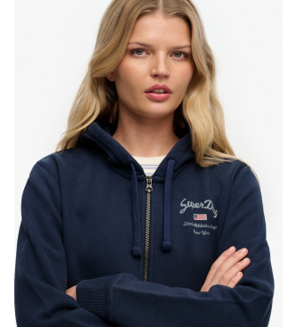 Superdry Athletic Relaxed Crop Sweatshirt marine