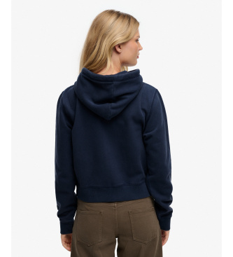Superdry Athletic Relaxed Crop Sweatshirt marine