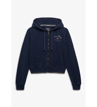 Superdry Athletic Relaxed Crop Sweatshirt marine