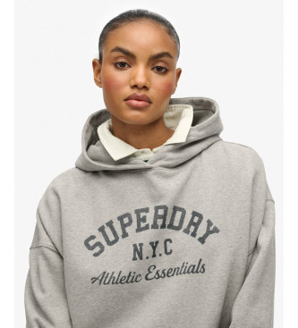 Superdry Sweatshirt Athletic Essentials Relax cinzenta