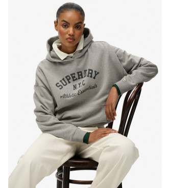 Superdry Sweatshirt Athletic Essentials Relax cinzenta