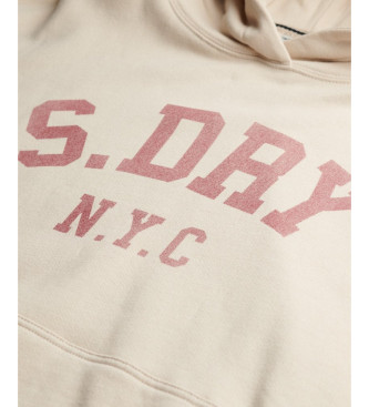 Superdry Camisola bege Athletic Essentials Relax