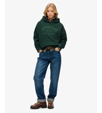 Superdry Sweat Athletic Essentials Relax vert