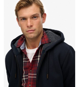 Superdry Borg Fodrad sweatshirt marinbl