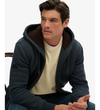 Superdry Borg Fodrad sweatshirt mrkgr