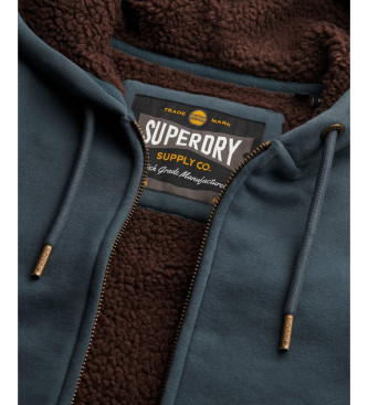 Superdry Borg Fodrad sweatshirt mrkgr