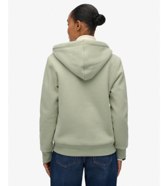 Superdry Borg Geftterte Ziphood grn