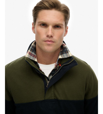Superdry Classic Rugby Half Zip Sweatshirt grn