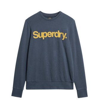 Superdry Felpa classica con logo Navy Core