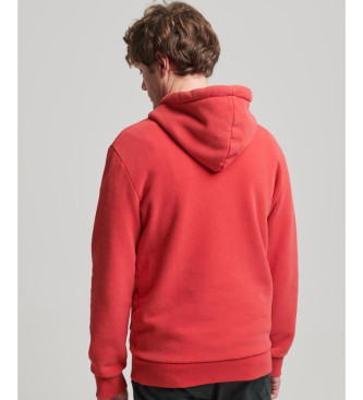 Superdry Sweat  capuche 34th Street Script rouge