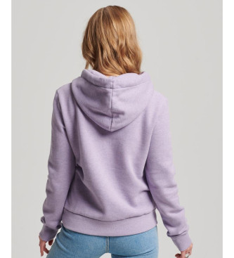 Superdry Kapuzenpulli 70er Jahre Retro Schrift Grafik lila