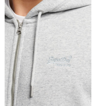 Superdry Httetrje med lynls og logo Essential grey