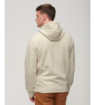 Superdry Sweat  capuche ample Luxury Sport beige