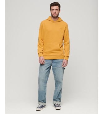 Superdry Geel vintage sweatshirt met verwassen effect en capuchon