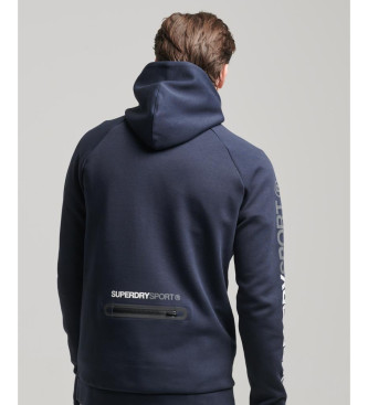Superdry Gymtech Sweatshirt med huva marinbl